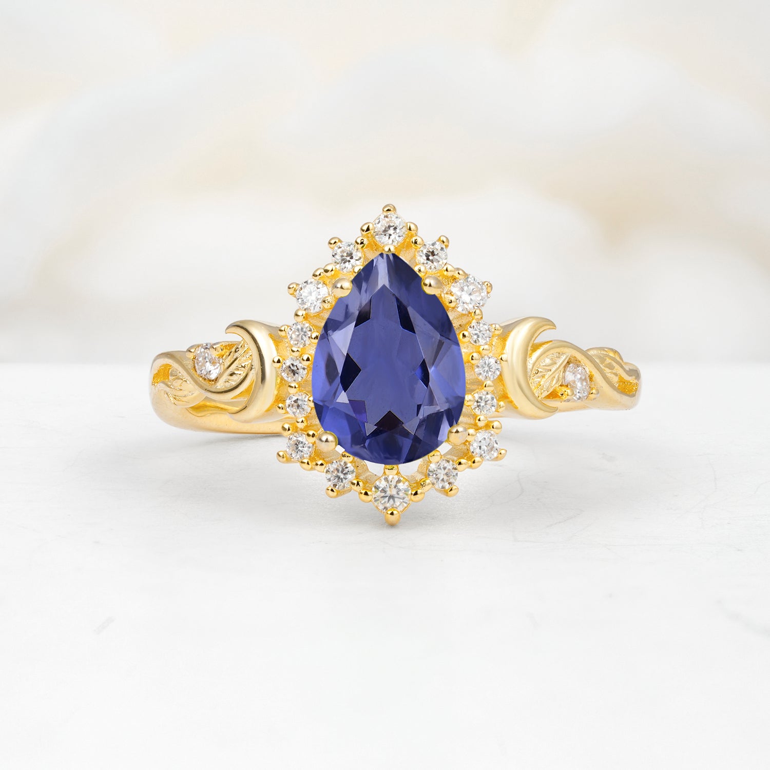 SR17590 Tanzanite Ring - Yellow-Gold