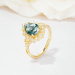 SR17590 Moss Agate Ring - Additional view