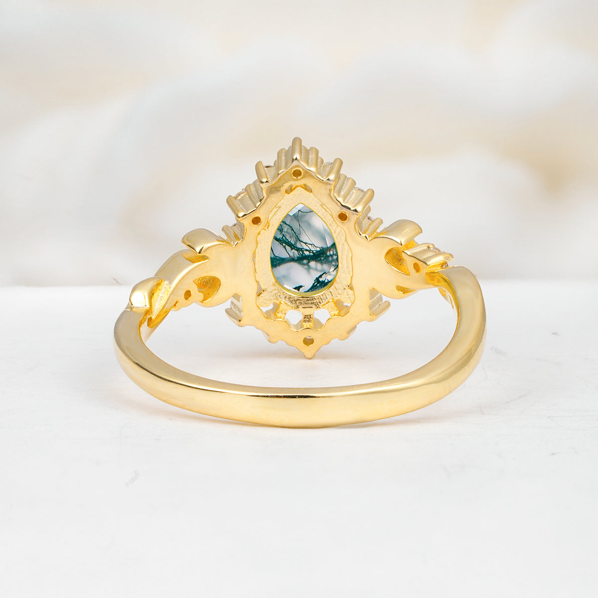 SR17590 Moss Agate Ring - Additional view