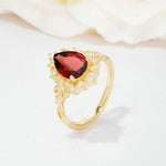 SR17590 Garnet Ring - Additional view
