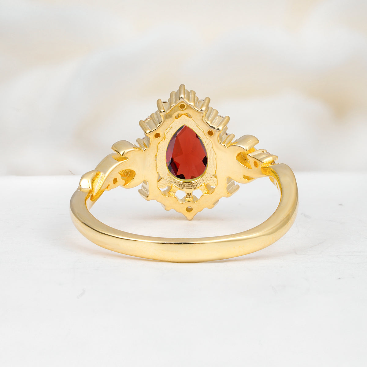 SR17590 Garnet Ring - Additional view