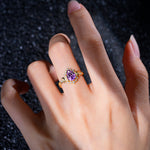 SR17590 Amethyst Ring - Rose-Gold