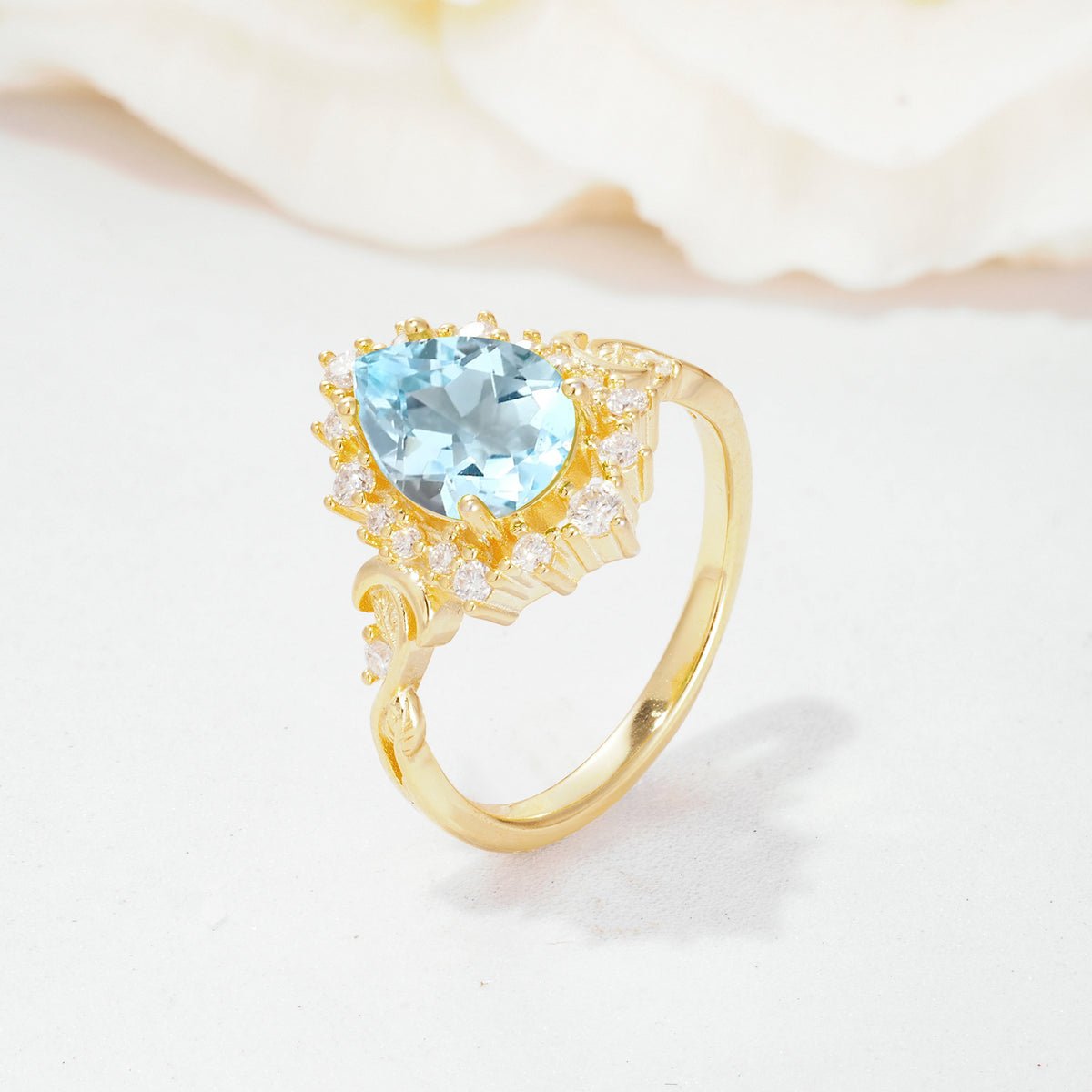 SR17590 Aquamarine Ring - Additional view