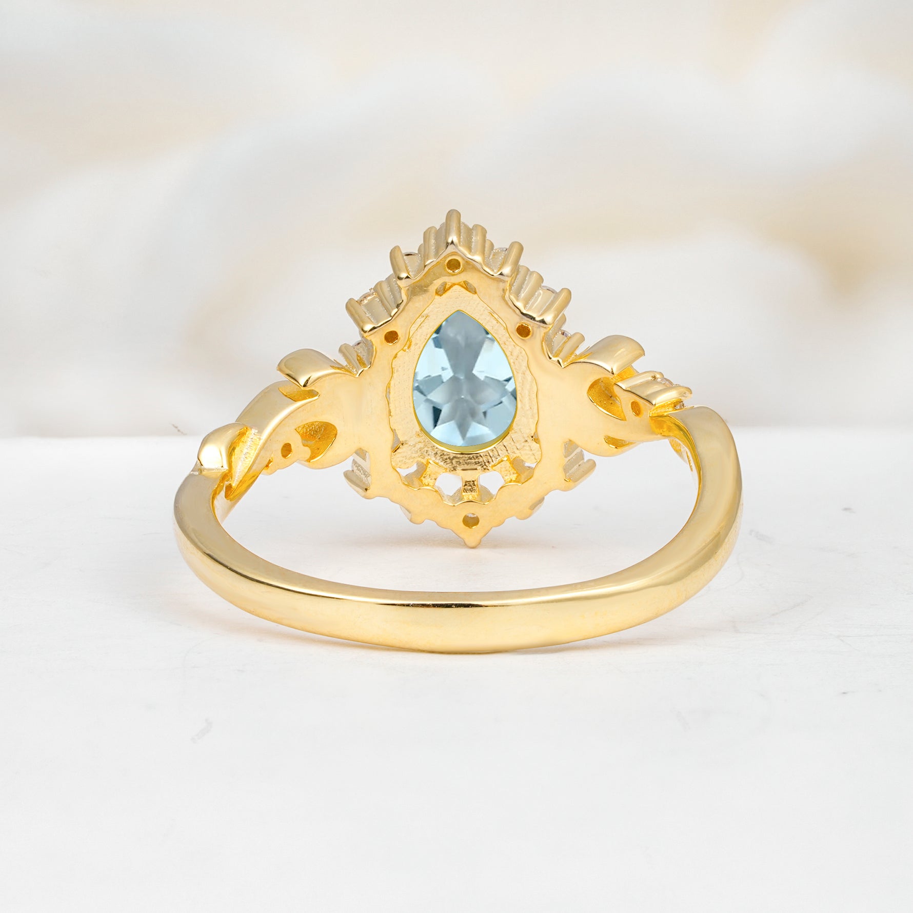 SR17590 Aquamarine Ring - Additional view