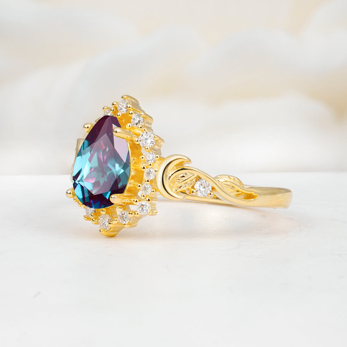 SR17590 Alexandrite Ring - White-Gold