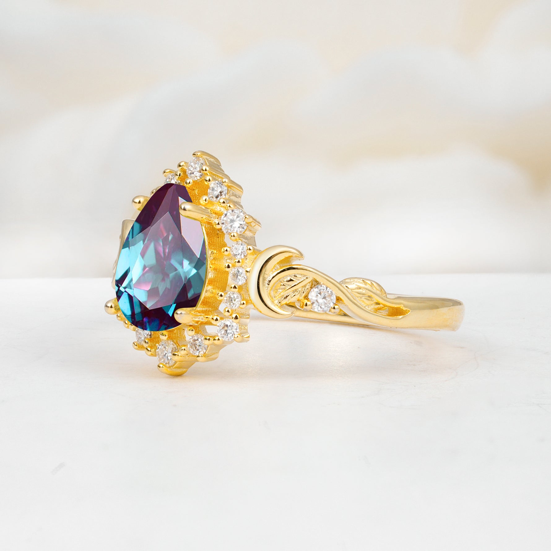 SR17590 Alexandrite Ring - White-Gold
