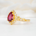 SR17590 Ruby Ring - White-Gold