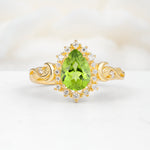 SR17590 Peridot Ring - Yellow-Gold