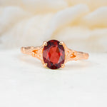 SR17592 Garnet Ring - Additional view
