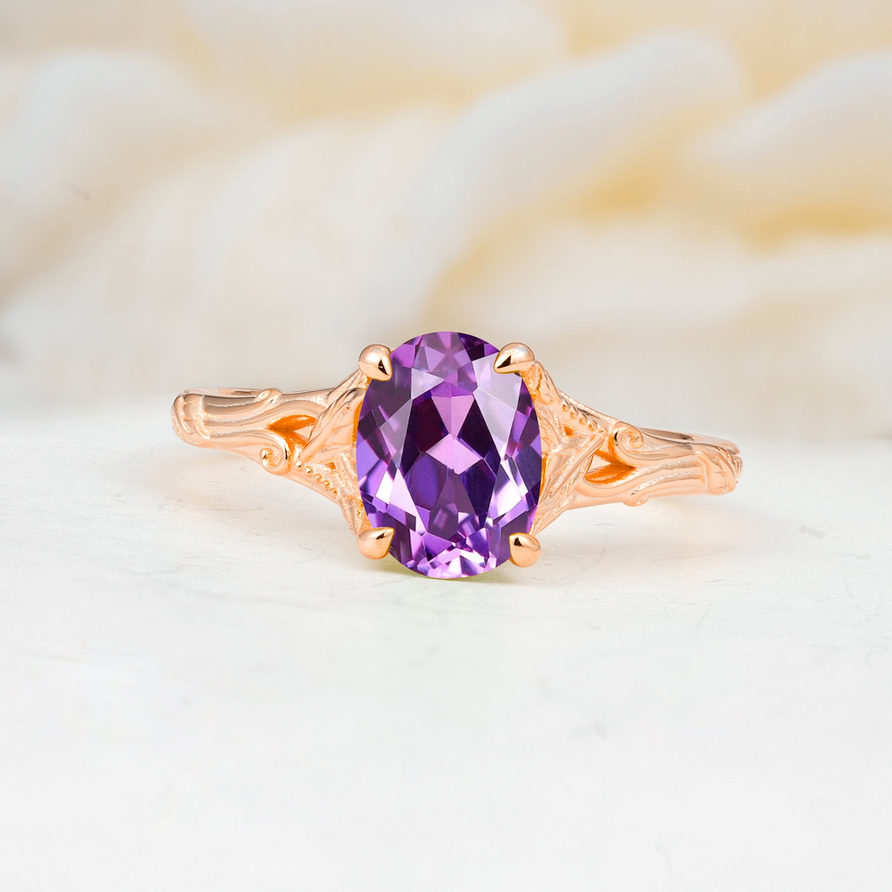 SR17592 Amethyst Ring - Additional view