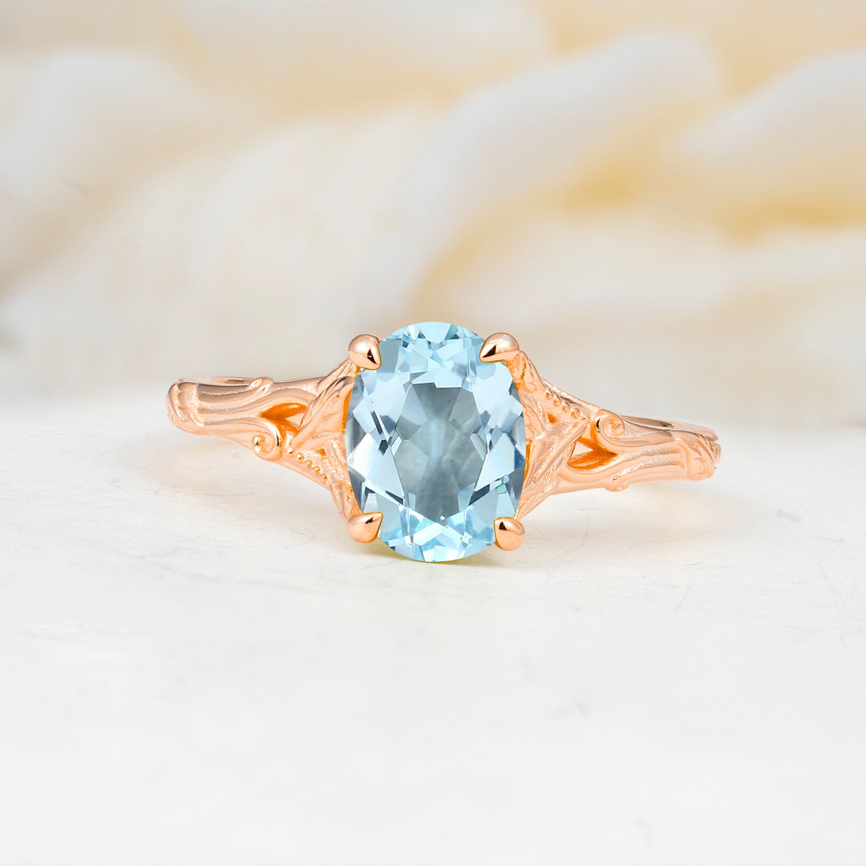 SR17592 Aquamarine Ring - Additional view