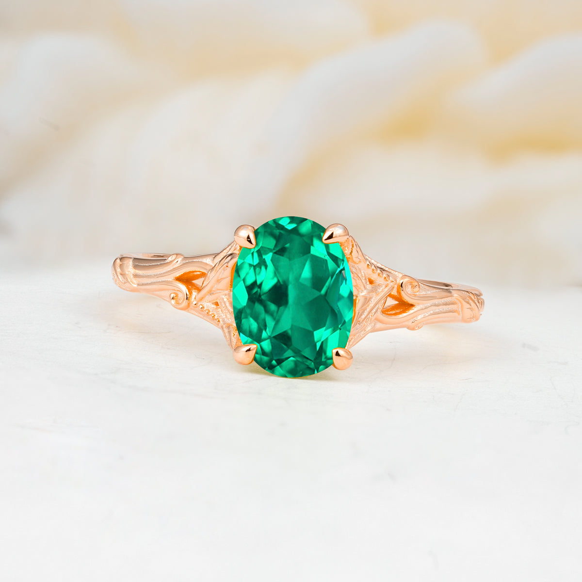 SR17592 Emerald Ring - Additional view