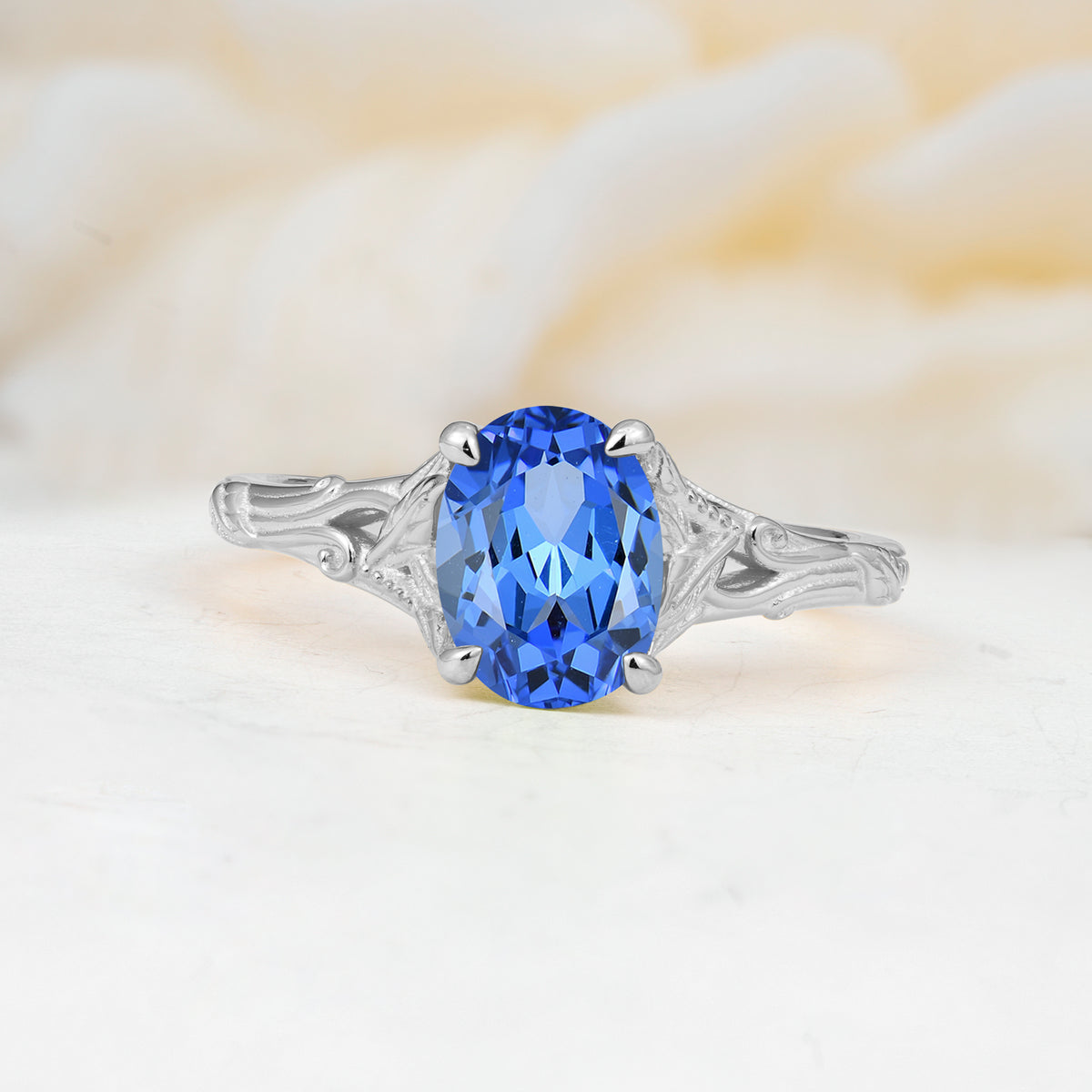 SR17592 Sapphire Ring - Additional view