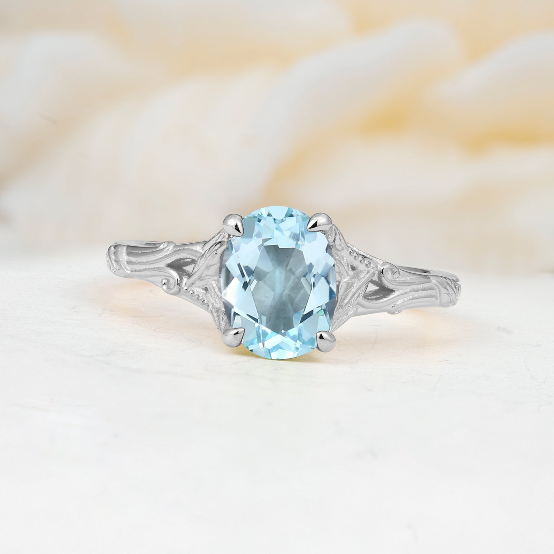 SR17592 Aquamarine Ring - Additional view