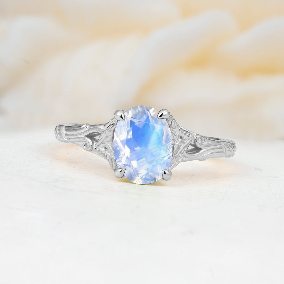 SR17592 Moonstone Ring - Additional view