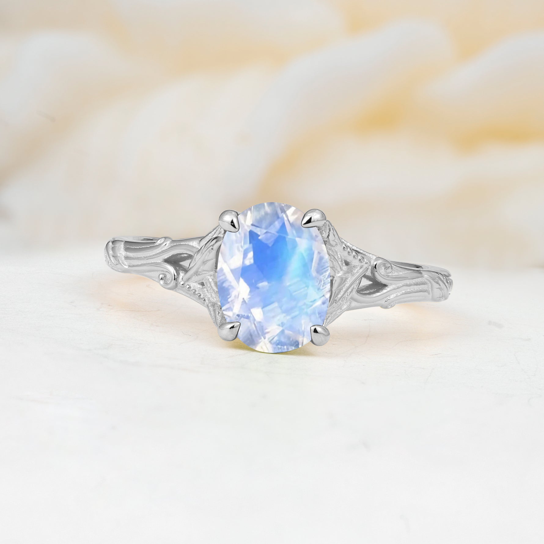 SR17592 Moonstone Ring - Additional view