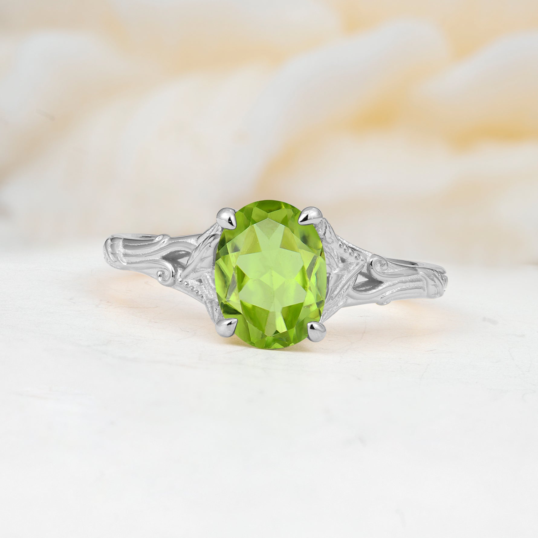 SR17592 Peridot Ring - Additional view