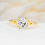 SR17592 Moissanite Ring - Yellow-Gold