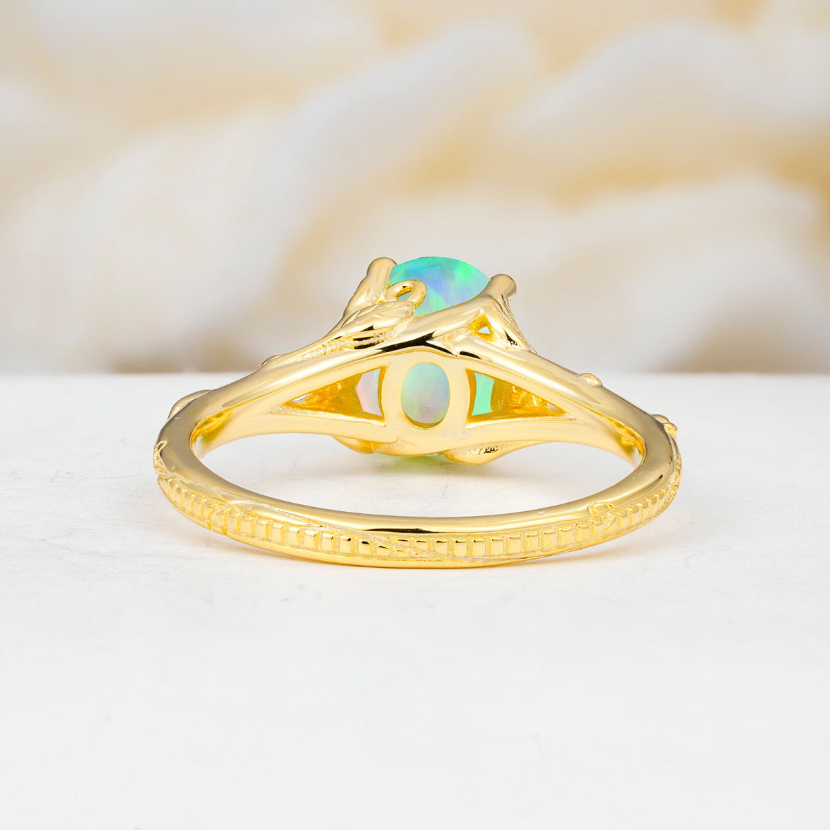 SR17592 Fire Opal Ring - Additional view