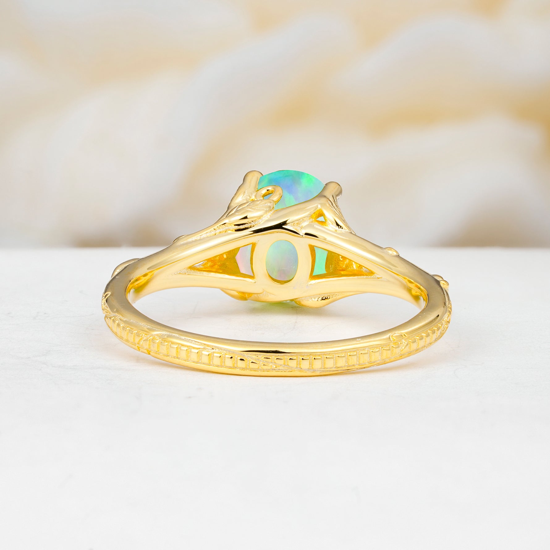 SR17592 Fire Opal Ring - Additional view
