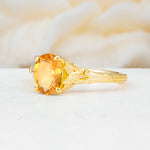 SR17592 Citrine Ring - White-Gold