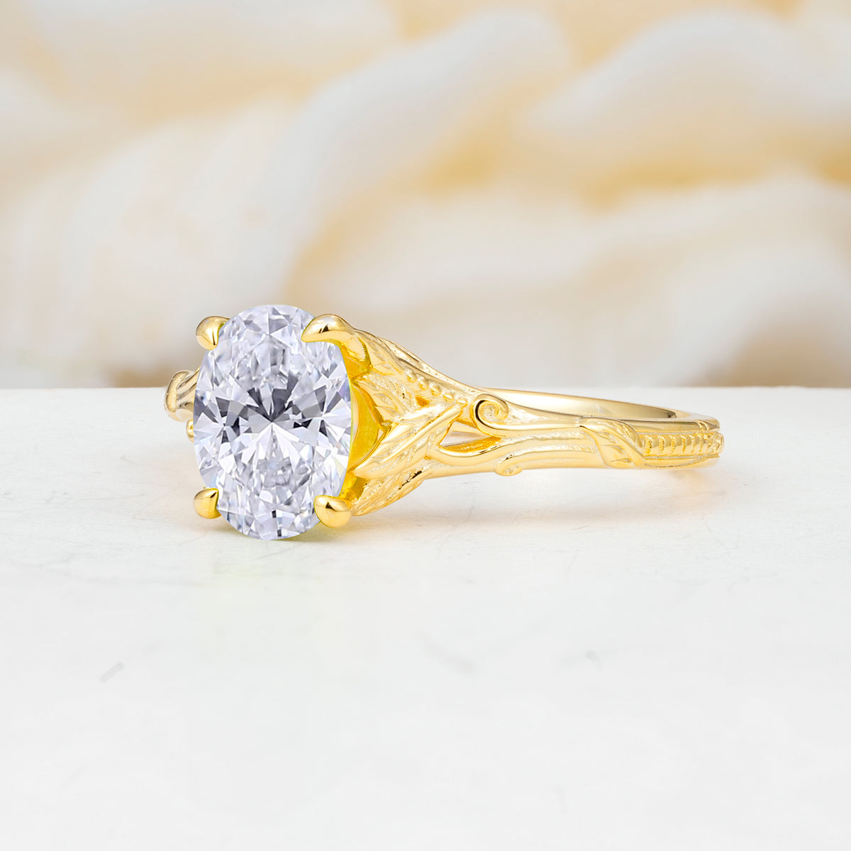 SR17592 Lab Diamond Ring - White-Gold