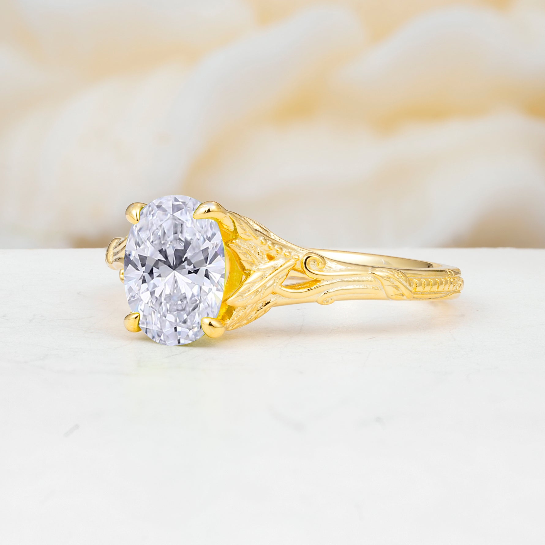 SR17592 Lab Diamond Ring - White-Gold