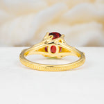 SR17592 Garnet Ring - Additional view
