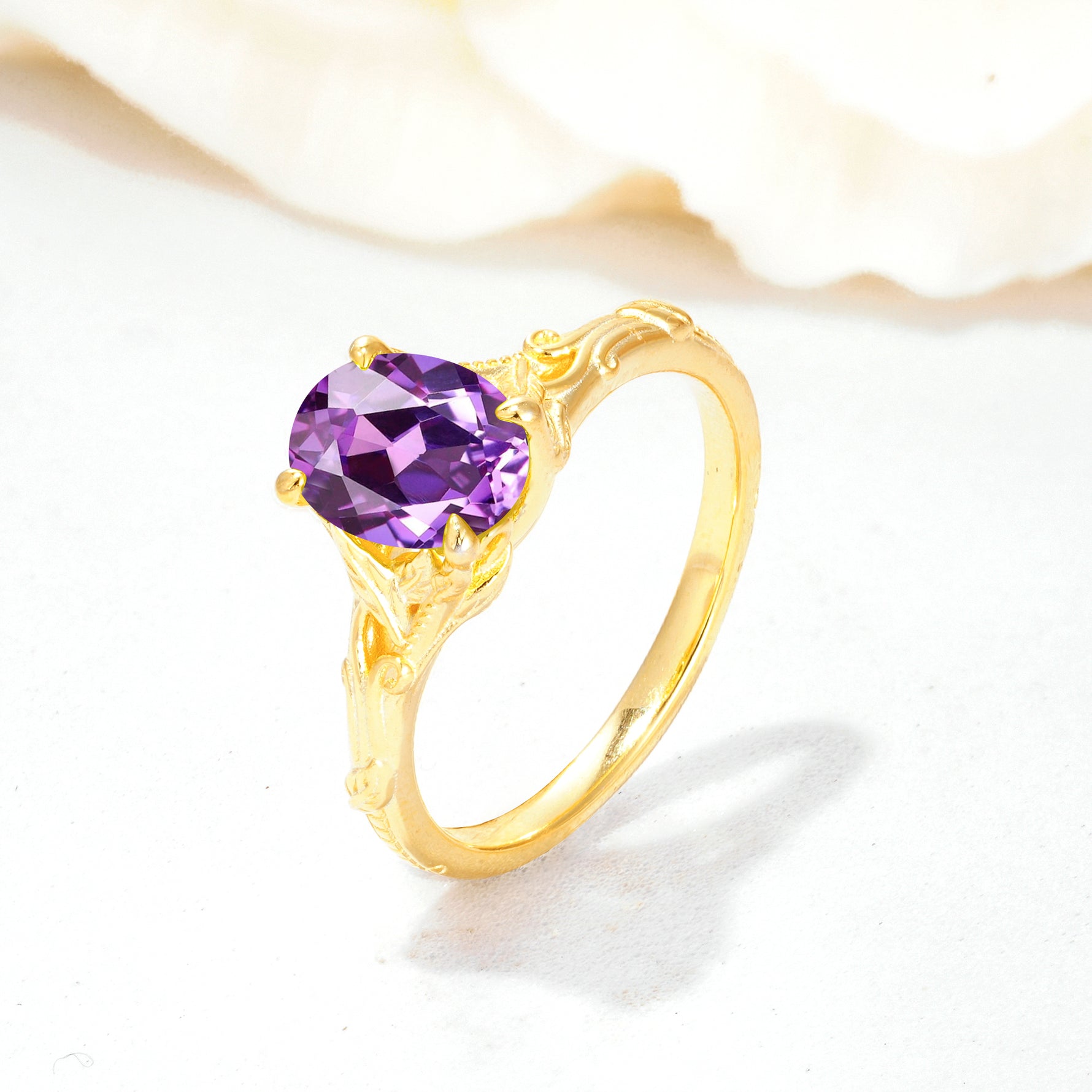 SR17592 Amethyst Ring - Additional view