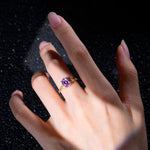 SR17592 Amethyst Ring - Rose-Gold