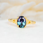 SR17592 Alexandrite Ring - Yellow-Gold