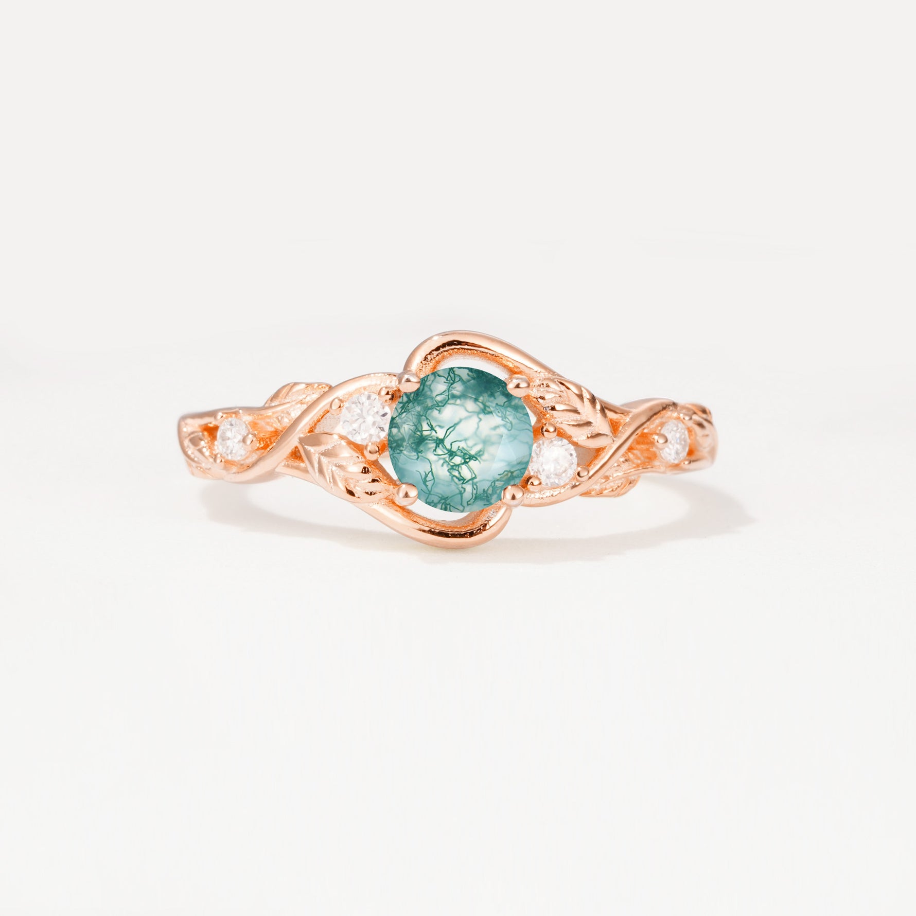 SR17596 Moss Agate Ring - Additional view