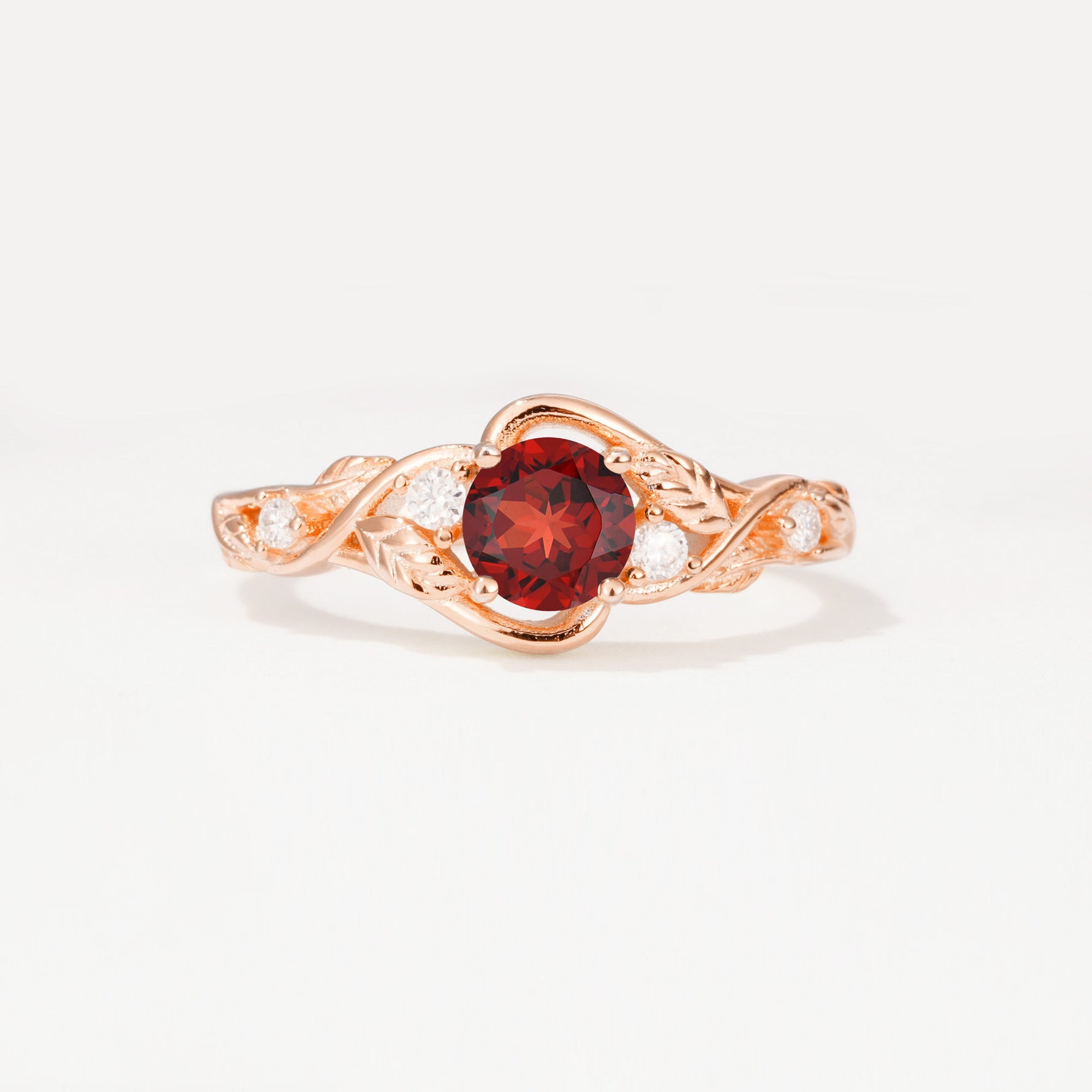 SR17596 Garnet Ring - Additional view