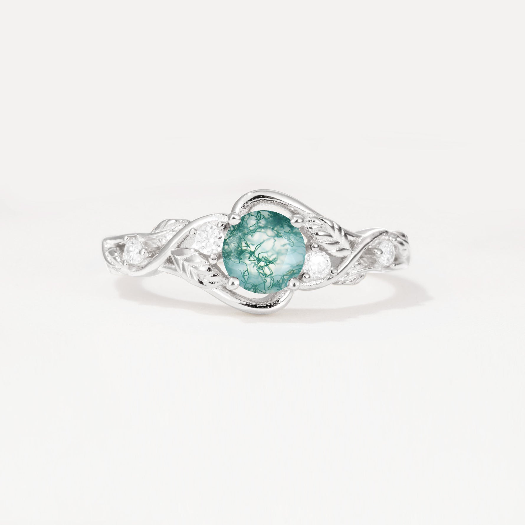SR17596 Moss Agate Ring - Additional view