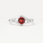 SR17596 Garnet Ring - Additional view