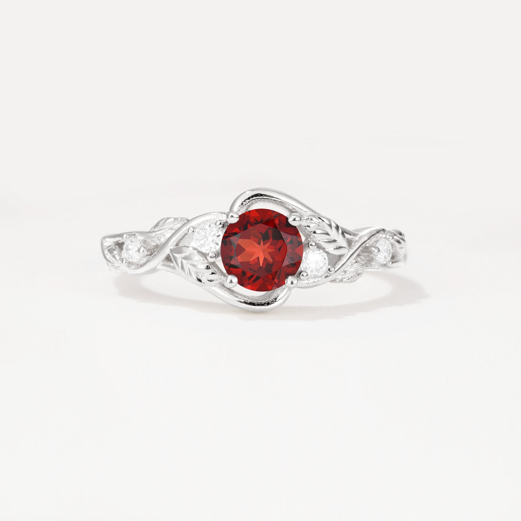 SR17596 Garnet Ring - Additional view