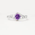 SR17596 Amethyst Ring - Additional view