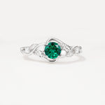 SR17596 Emerald Ring - Additional view