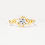 SR17596 Moissanite Ring - Yellow-Gold