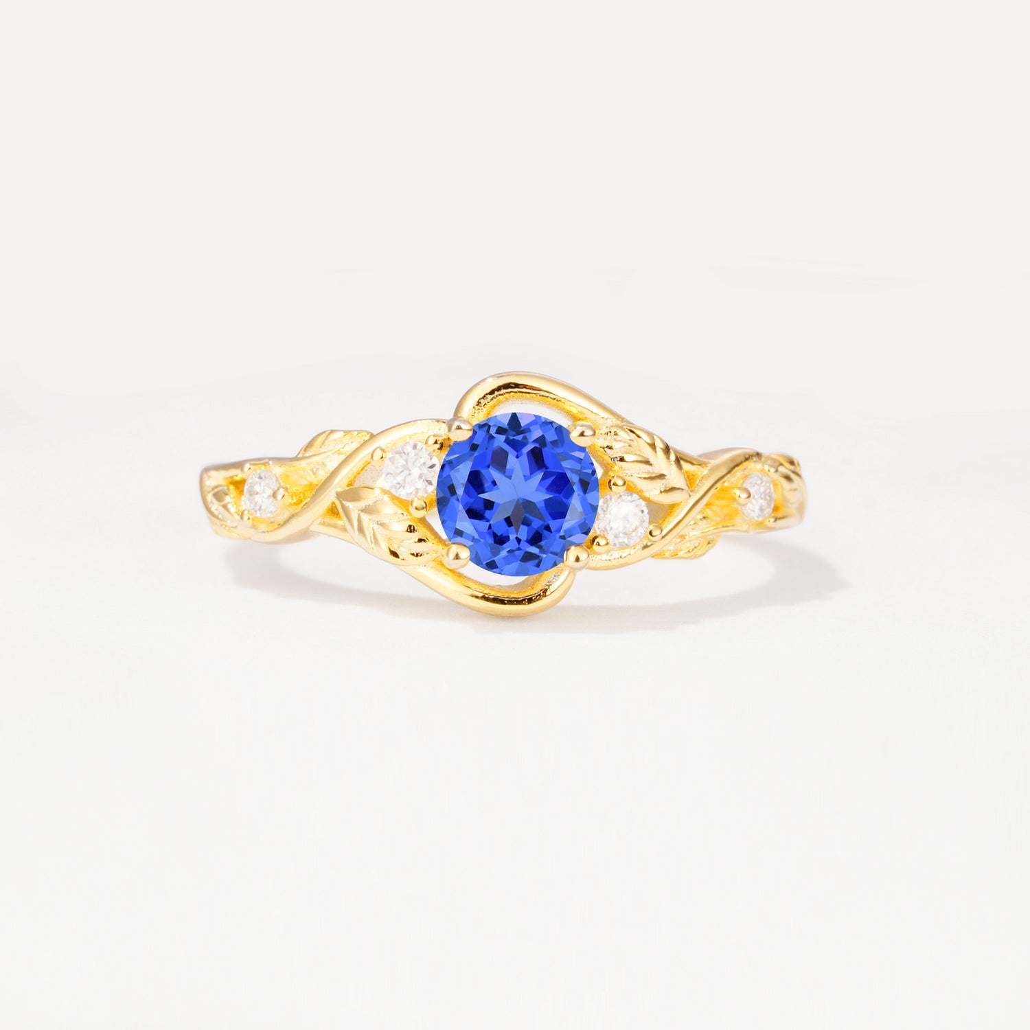 SR17596 Sapphire Ring - Yellow-Gold