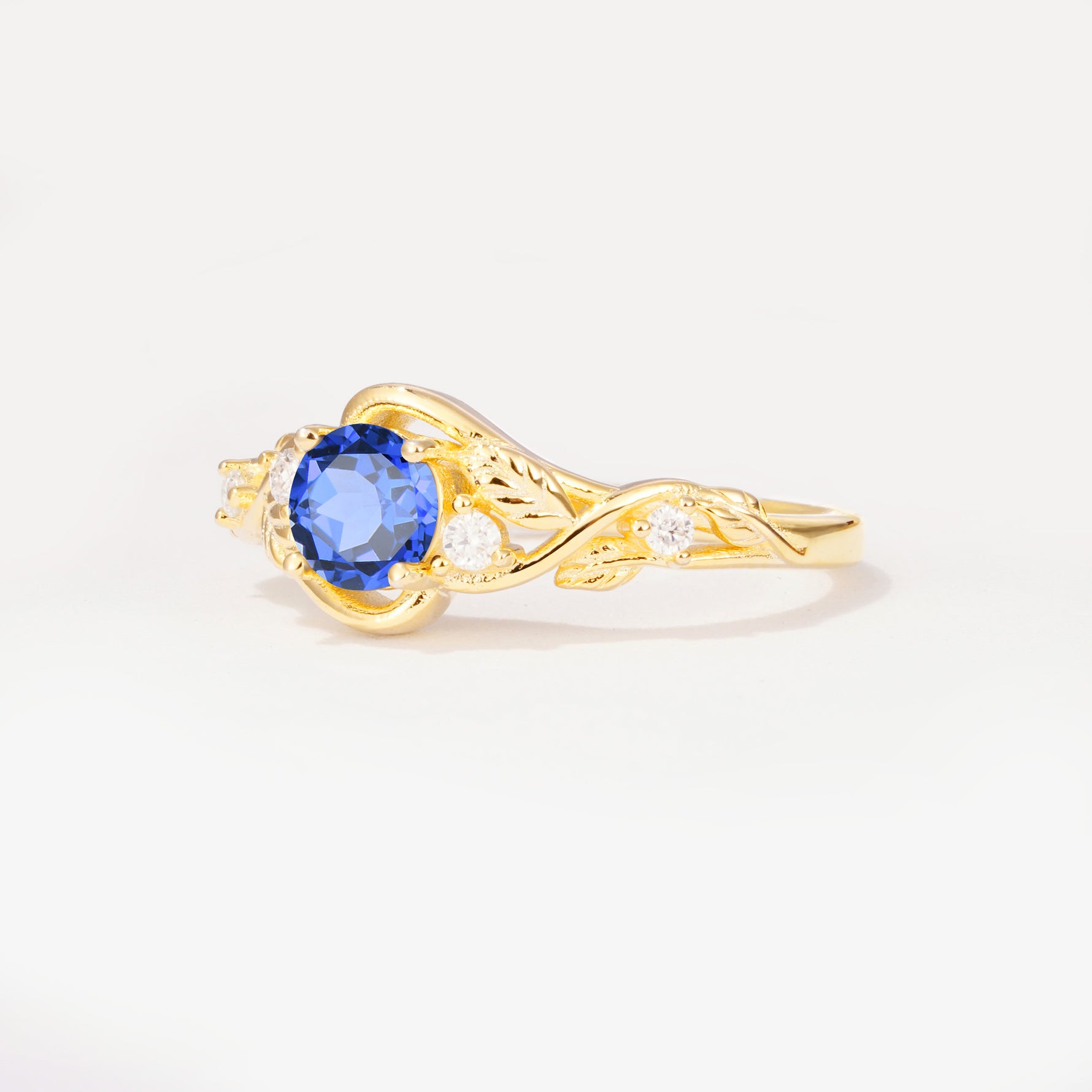 SR17596 Sapphire Ring - White-Gold