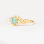 SR17596 Fire Opal Ring - White-Gold