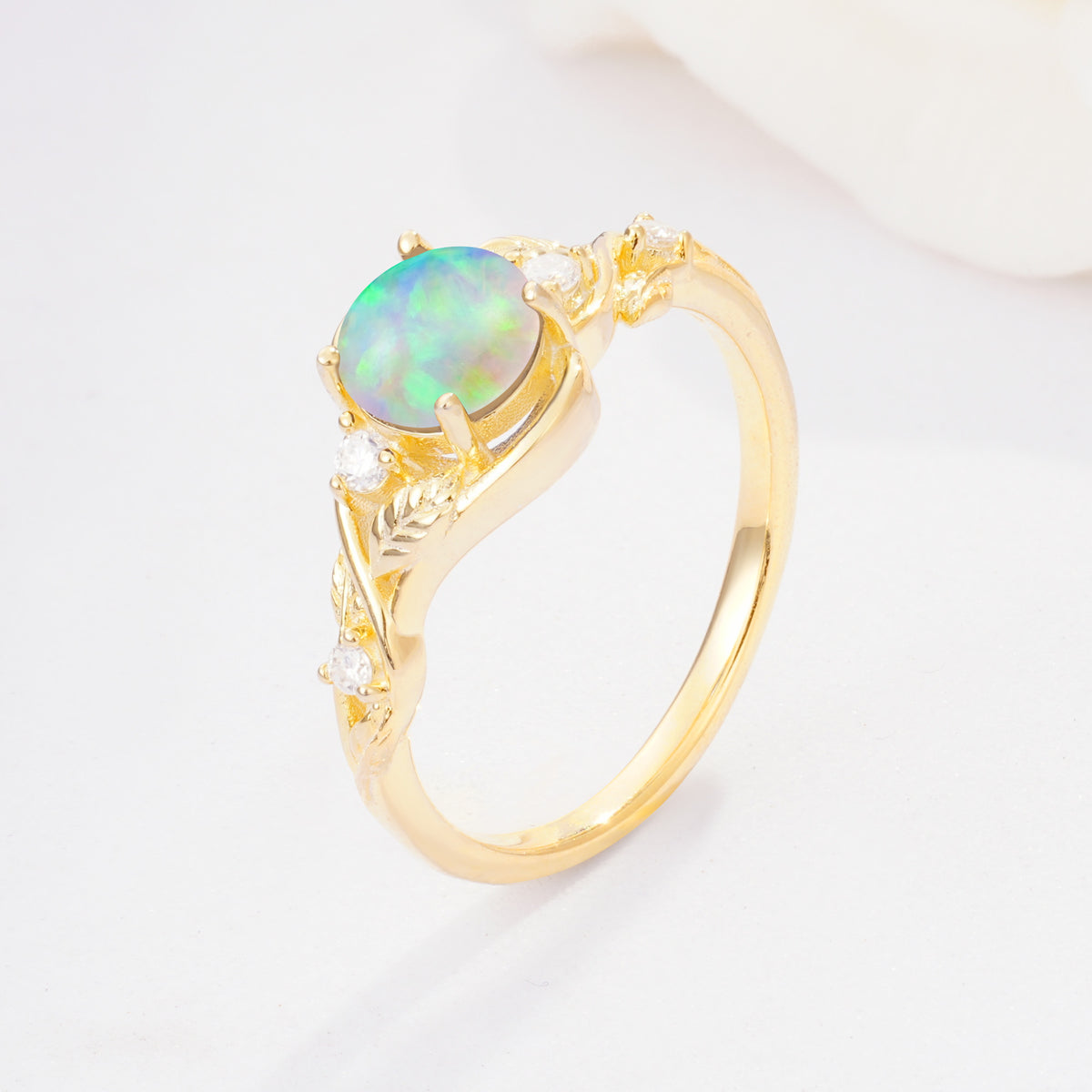SR17596 Fire Opal Ring - Additional view
