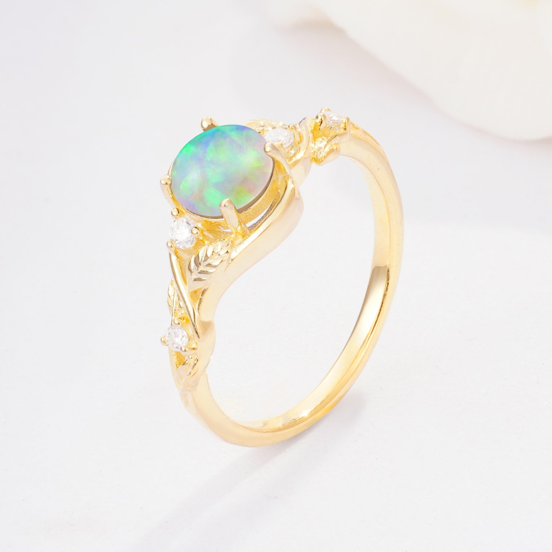 SR17596 Fire Opal Ring - Additional view