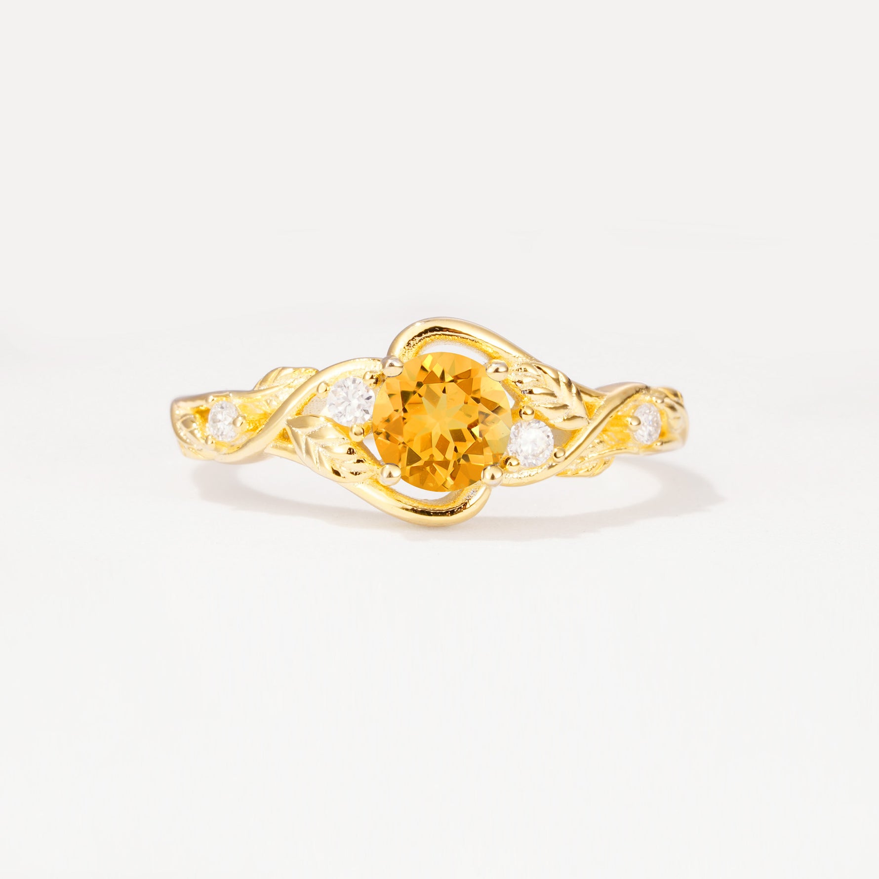 SR17596 Citrine Ring - Yellow-Gold
