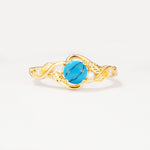 SR17596 Turquoise Ring - Yellow-Gold