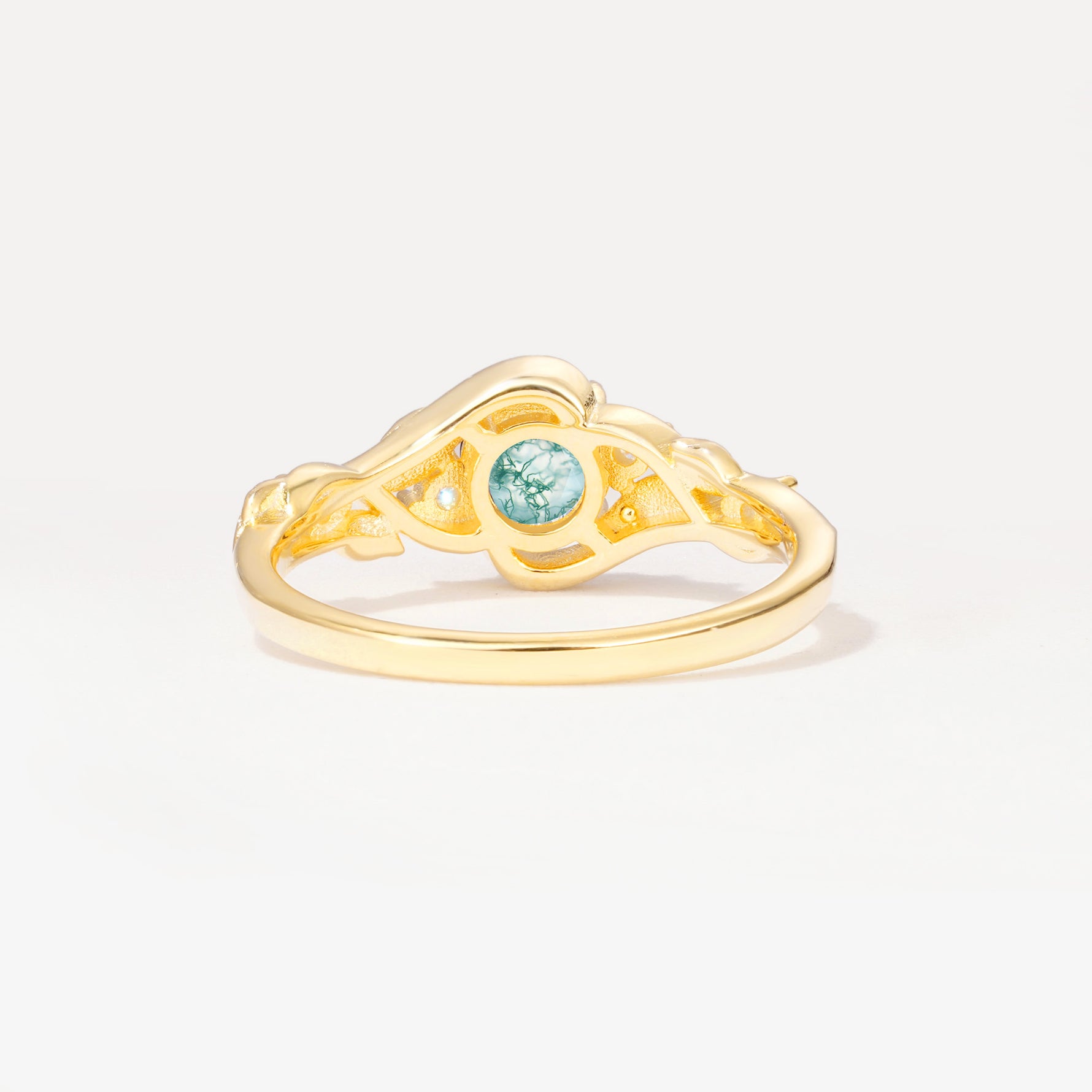 SR17596 Moss Agate Ring - Additional view