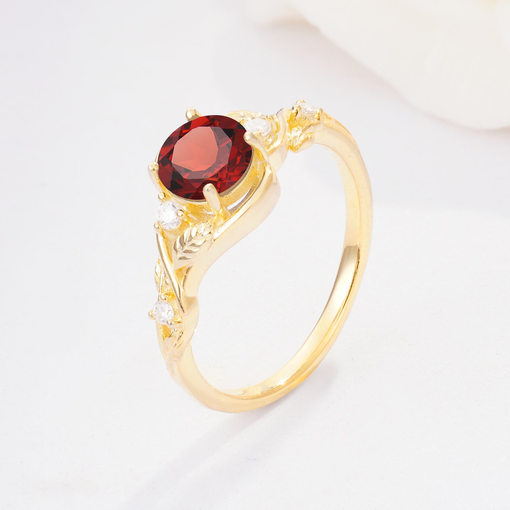 SR17596 Garnet Ring - Additional view
