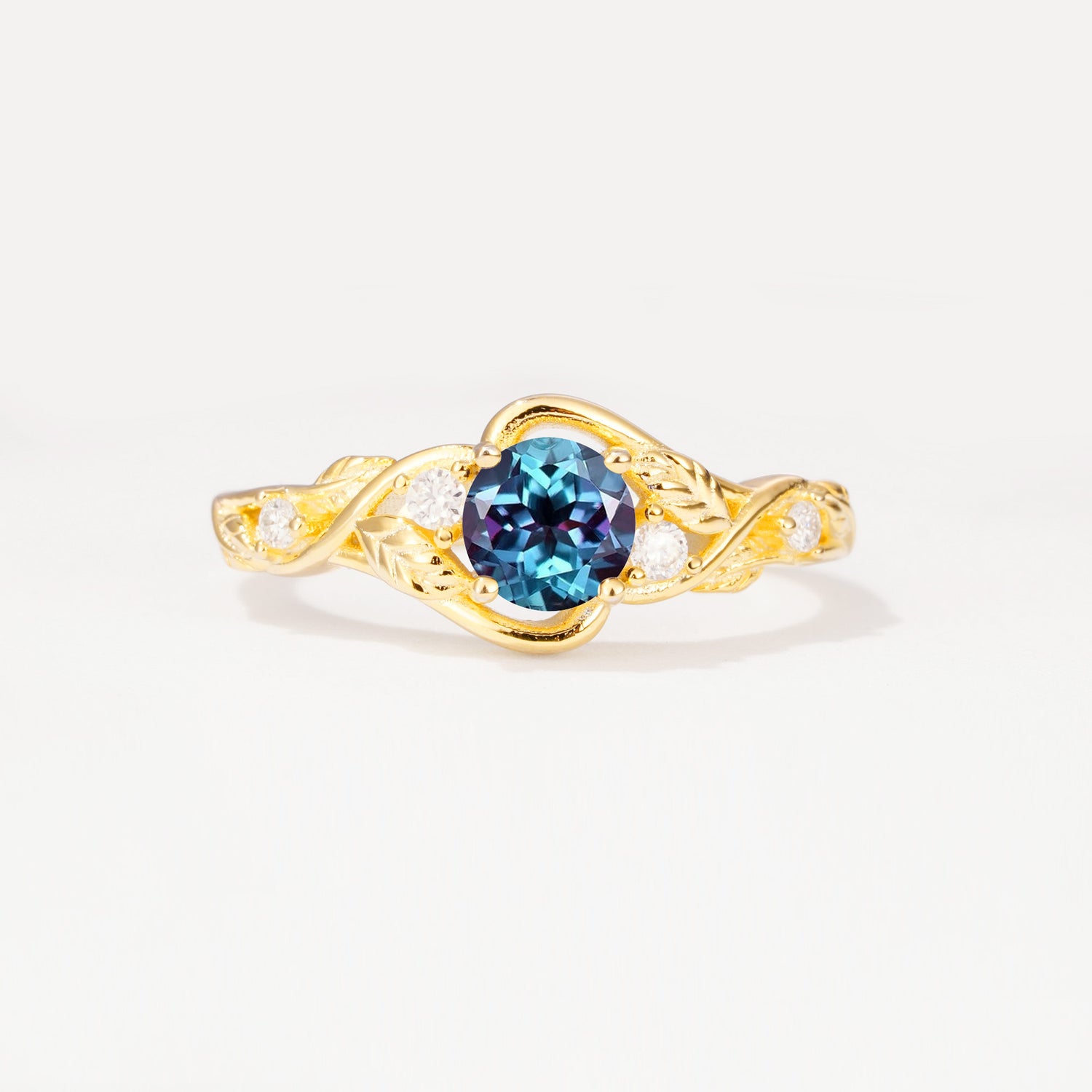 SR17596 Alexandrite Ring - Yellow-Gold