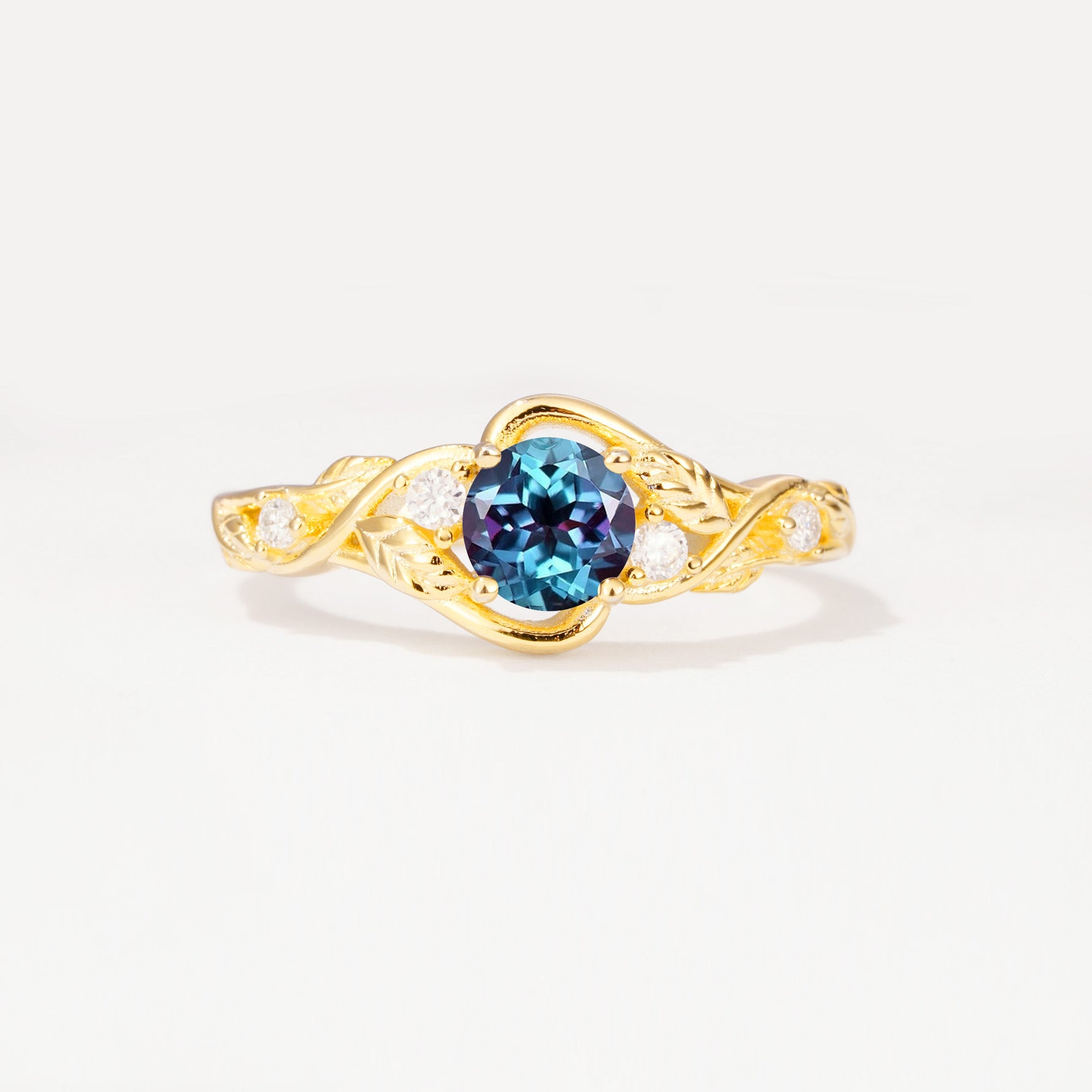 SR17596 Alexandrite Ring - Yellow-Gold